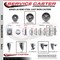 Service Caster 4 Inch Semi Steel Wheel Swivel 58 Inch Threaded Stem Caster with Brake SCC SCC-TS20S414-SSS-PLB-58212 - alternate 3